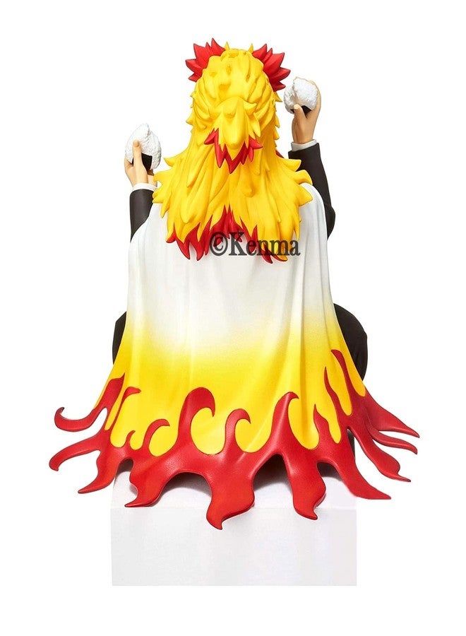 KENMA Demon Slayer Kyojuro Rengoku Perching Sitting Eating Action Figure Kimetsu no Yaiba PM Perching Anime Figure Weeb Manga Collectible - Image 3